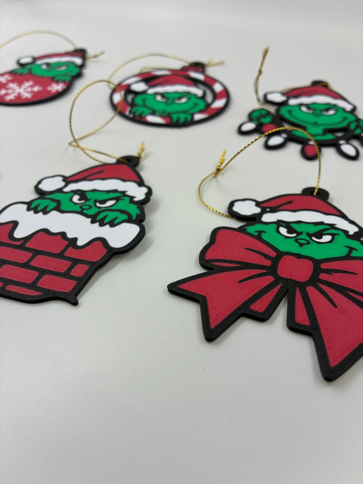 Kit Enfeite de Árvore Natal Grinch (6 unidades) - foto 1 - LUB3D