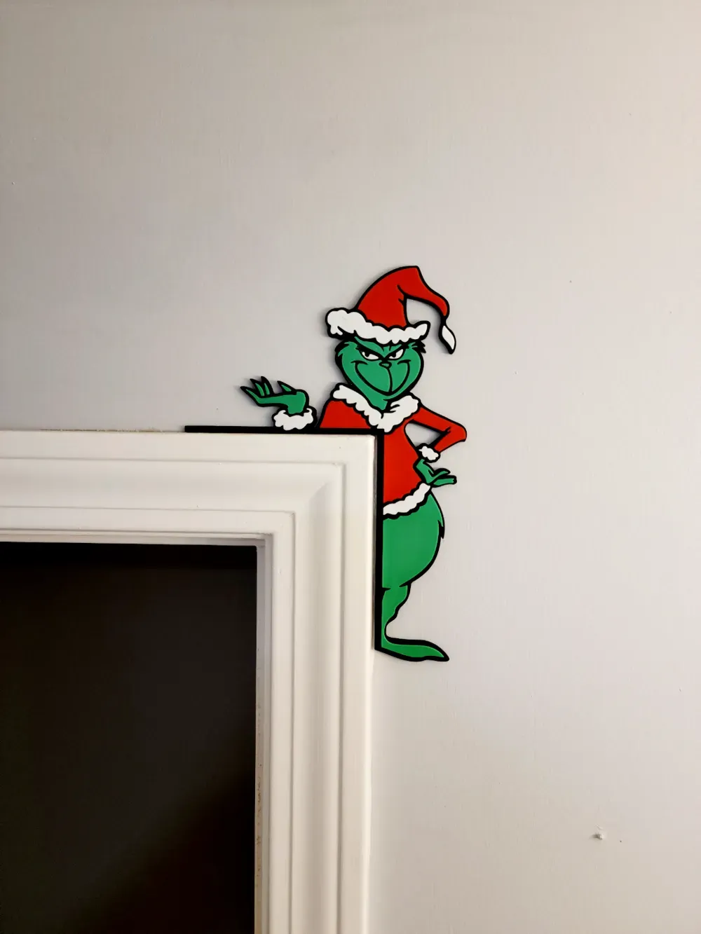 Decoração de Porta Grinch Natal - foto 1 - LUB3D